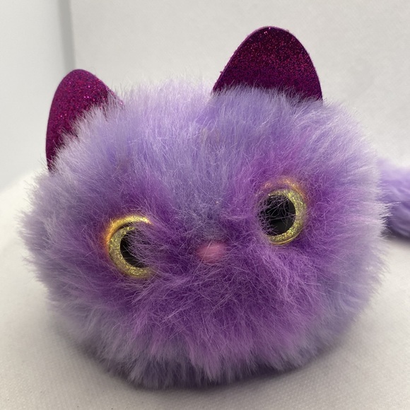 Pomsies Speckles Purple Kitty Cat Pet Interactive Toy Works - Picture 9 of 9